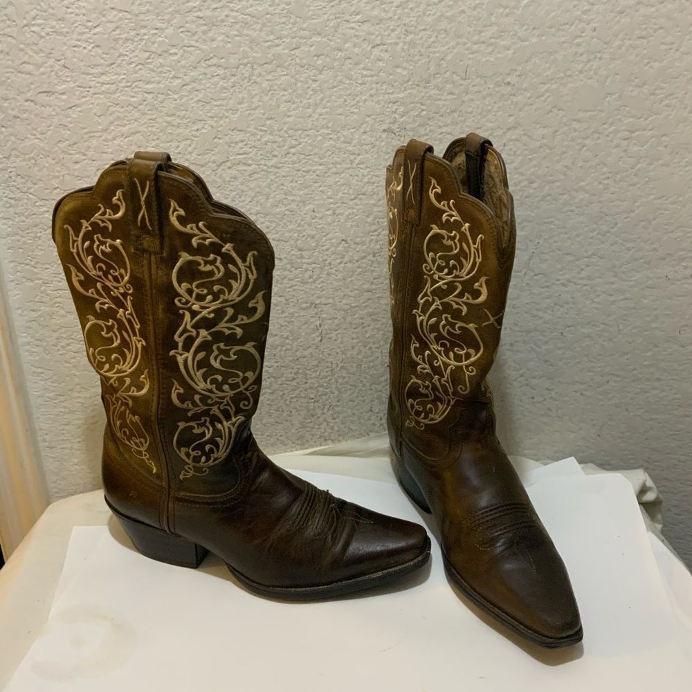 Twisted X Fancy Stitch Embroidered WWT 0022 Women’s Cowgirl Leather Boots 8.5 B